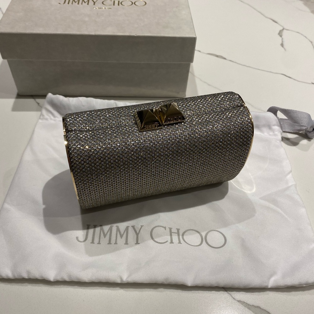 Jimmy Choo mini charm clutch